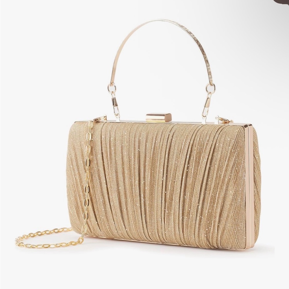 Elegant Gold Evening Clutch nwot